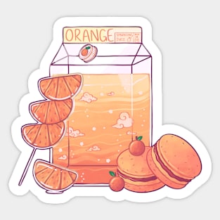 Orange Snacks Sticker